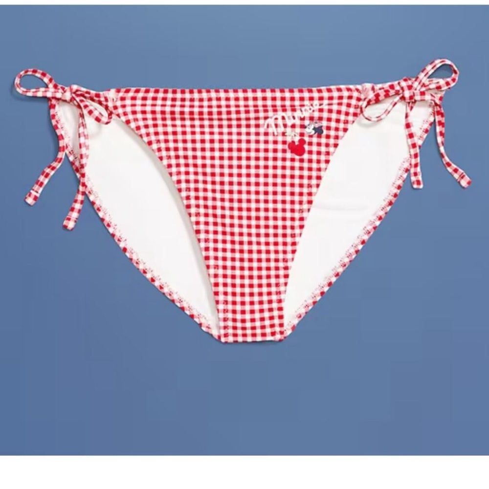 NWT! Old Navy x Disney© Minnie Mouse Gingham String Bikini Swim Bottoms - XXL📌